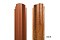 Штакетник П-образный А фигурный 0,45 Print-Double Golden Wood